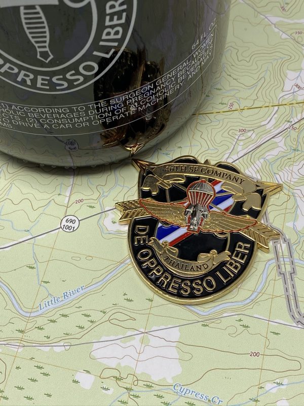 46th Special Forces Company Series 3 Coin, 2.5" Gold - Image 8