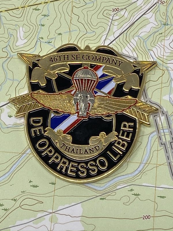 46th Special Forces Company Series 3 Coin, 2.5" Gold - Image 7
