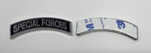 Chrome Special Forces Patch and Tab Set Car Badge - Image 7