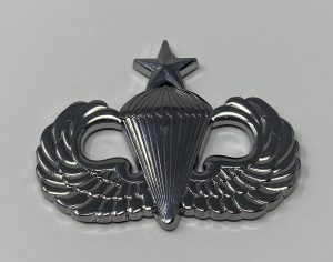 Senior Parachute Wings Car Badge with 3M Back