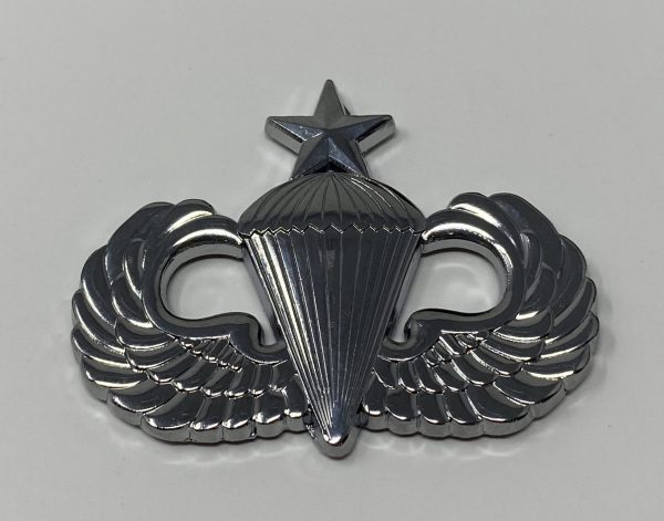 Senior Parachute Wings Car Badge with 3M Back