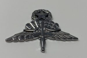 Military Free fall Jump Master MFF Chrome with 3M Back