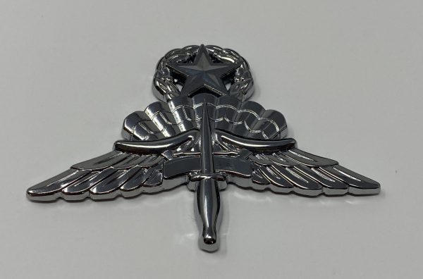 Military Free fall Jump Master MFF Chrome with 3M Back