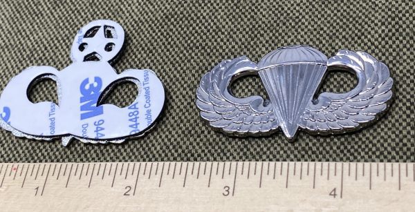 Basic Parachute Badge; Car Badge with 3M Back - Image 6