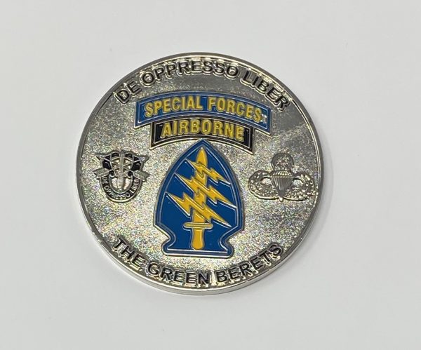 US Army Special Forces Regimental Coin- Silver 2" - Image 8