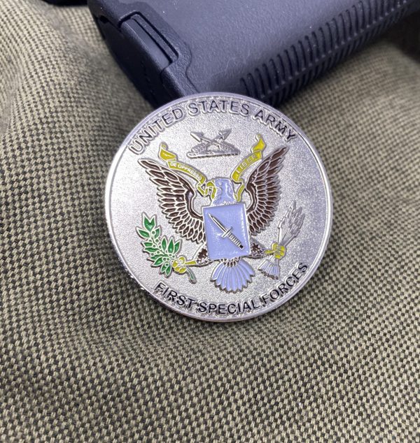 US Army Special Forces Regimental Coin- Silver 2" - Image 7