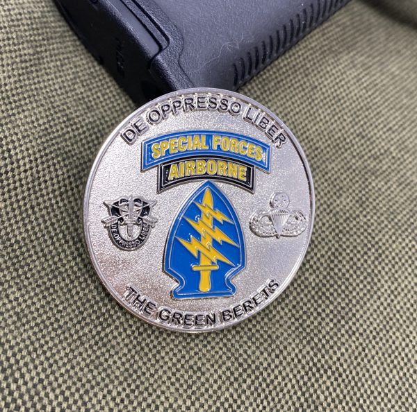 US Army Special Forces Regimental Coin- Silver 2" - Image 6
