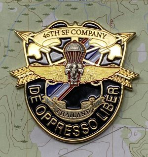 46th Special Forces Company Series 3 Coin, 2.5" Gold