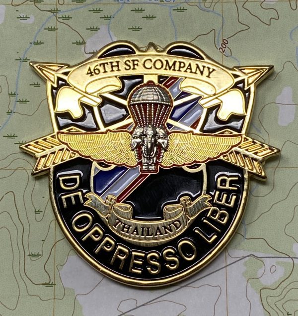 46th Special Forces Company Series 3 Coin, 2.5" Gold