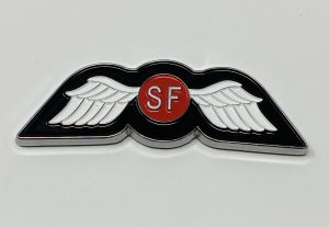 Jedburgh Wings Car Badge
