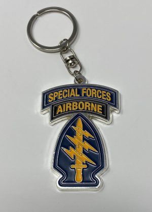 SF Patch/Tab Chrome Key Chain