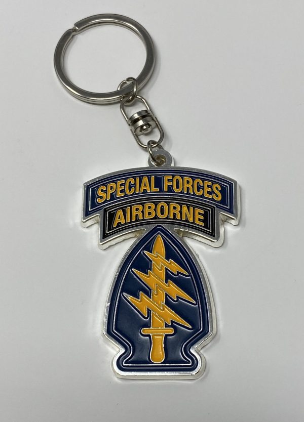 SF Patch/Tab Chrome Key Chain
