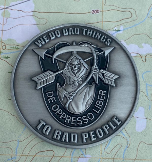 Special Forces Nous Defions “De Oppresso Reaper” - 2" coin - Image 4