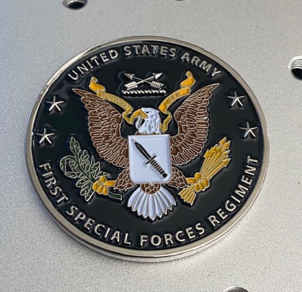 Special Forces Regimental Color Coin- Black 2"