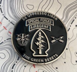 Black And Silver Regimental Coin- 2"