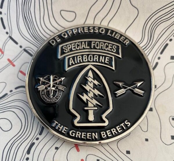 Black And Silver Regimental Coin- 2"