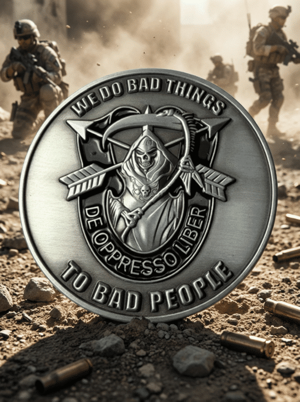 Special Forces Nous Defions “De Oppresso Reaper” - 2" coin - Image 7