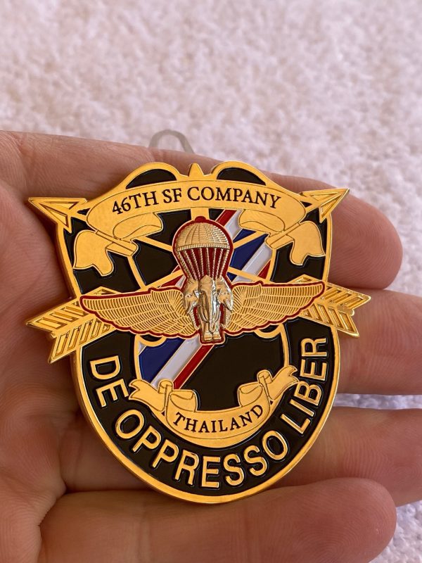 46th Special Forces Company Series 3 Coin, 2.5" Gold - Image 3