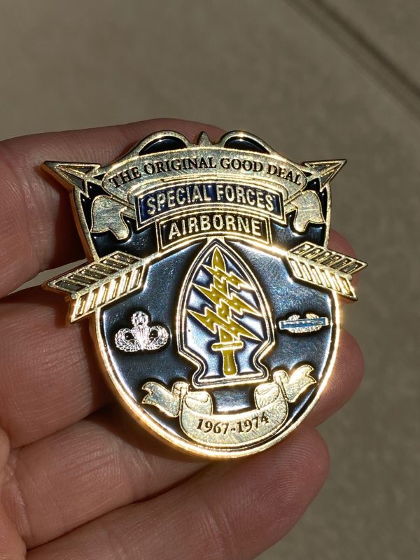 46th Special Forces Company Series 3 Coin, 2.5" Gold - Image 4