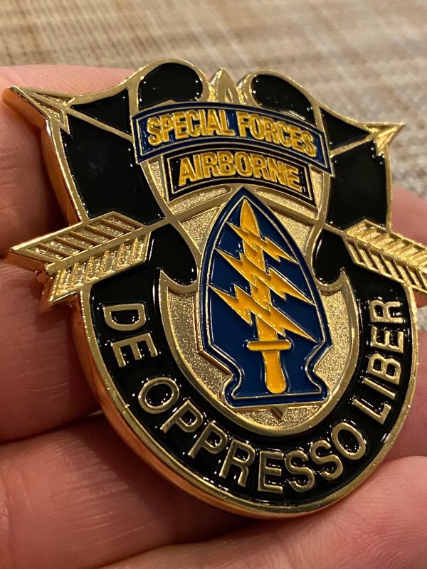 1st Special Forces Group Challenge Coin- SF Crest 2 1/2 Inch - Image 3