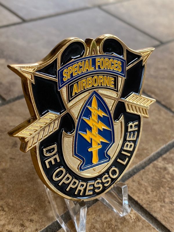 1st Special Forces Group Challenge Coin- SF Crest 2 1/2 Inch - Image 5