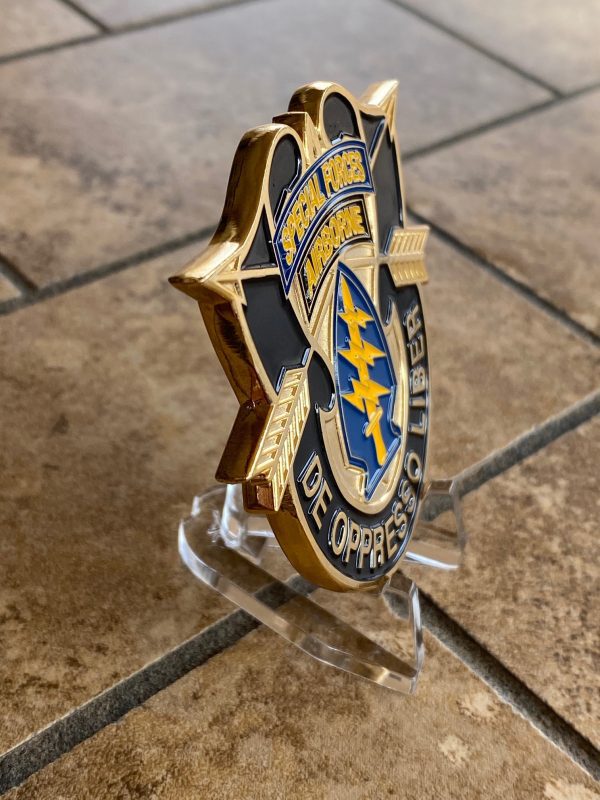 1st Special Forces Group Challenge Coin- SF Crest 2 1/2 Inch - Image 6