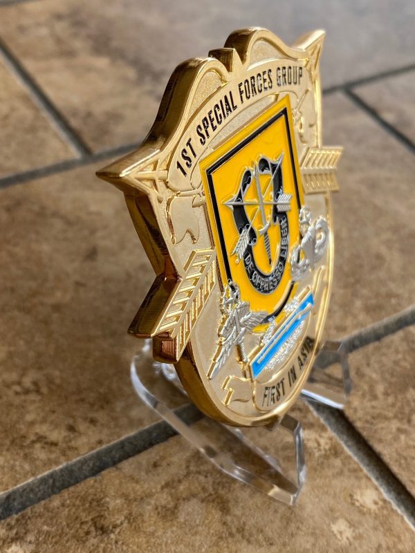 1st Special Forces Group Challenge Coin- SF Crest 2 1/2 Inch - Image 7