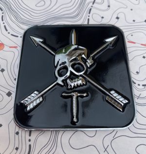 nous defions - Car Badge Chrome and Black