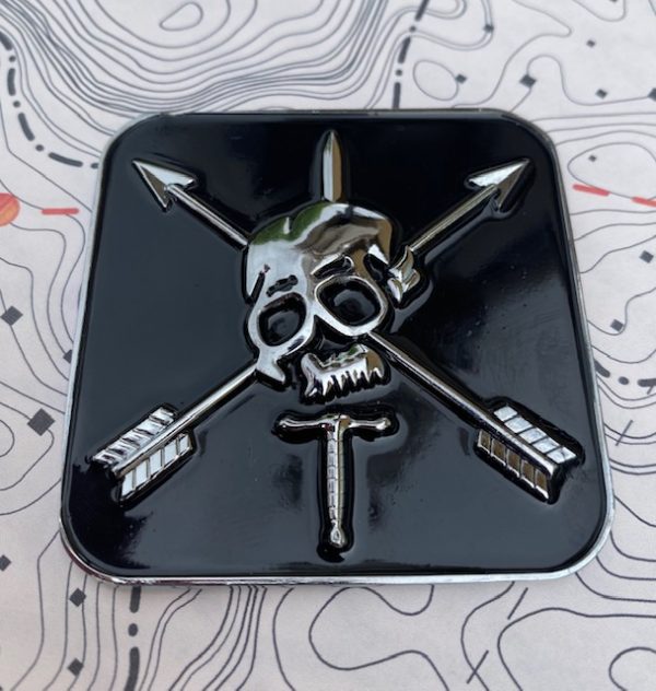 nous defions - Car Badge Chrome and Black