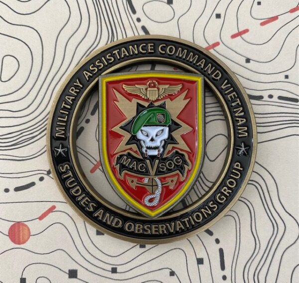MACVSOG Antique Gold Cutout - Engravable Version