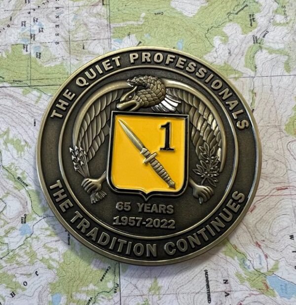 1st Special Forces Group 65th Anniversary Coin 2 1/4" - Image 5