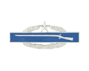 Army Combat Infantry Badge (CIB) 2nd Award- Dress Pin Miniature Silver Oxidized