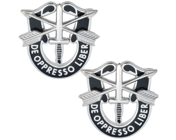 Army Special Forces Crest Pins (Pair) - full size