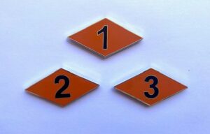 Orange Ranger BN Diamond Car Badge