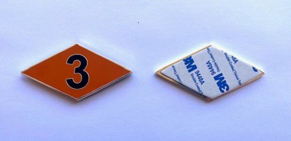 Orange Ranger BN Diamond Car Badge - Image 3