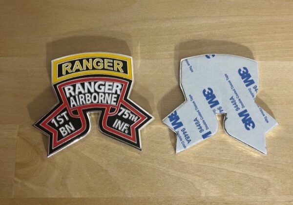 1/75th Ranger BN "Old Scroll" Car Badge - Image 2
