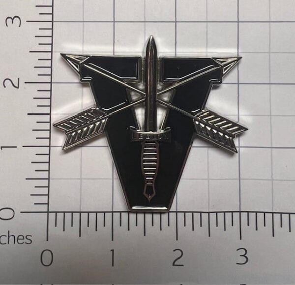 5th Special Forces Group (A) "LEGION" Car Badge all Black no stripes - Image 4