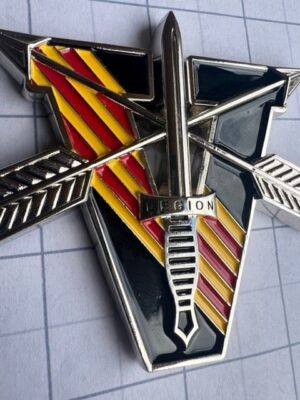 5th Special Forces Group (A) "LEGION" Car Badge with VN Stripes