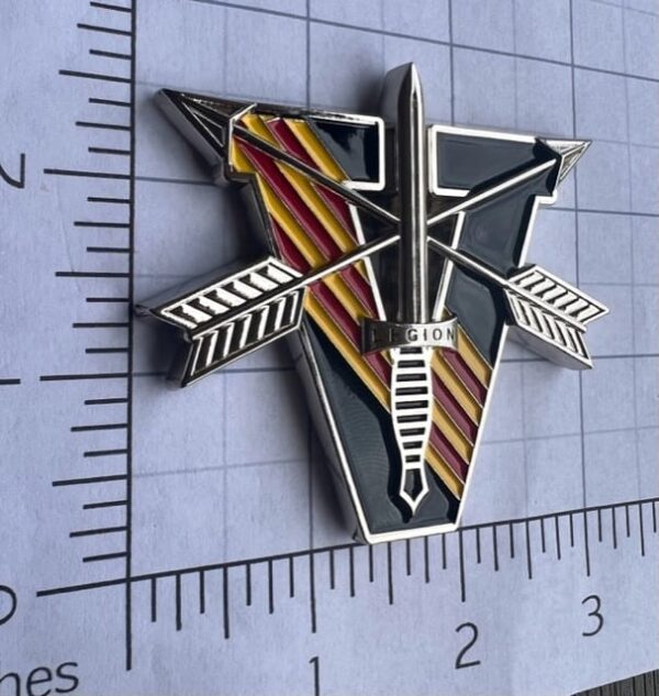 5th Special Forces Group (A) "LEGION" Car Badge with VN Stripes - Image 4