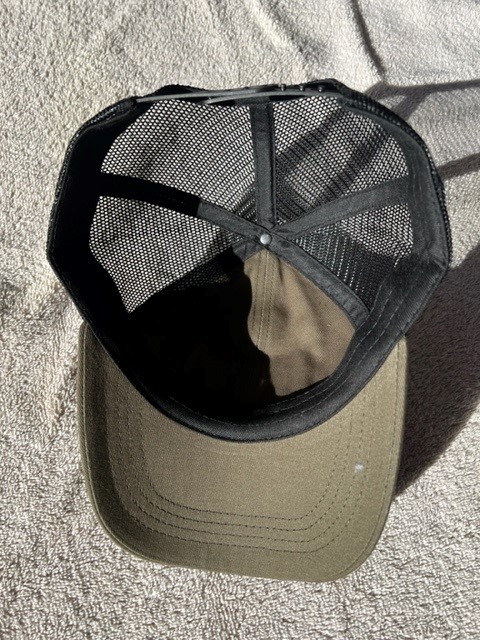 10th SFG (A) SF Crest with "10" Trucker Hat - Military Green and Black Mesh - Image 3