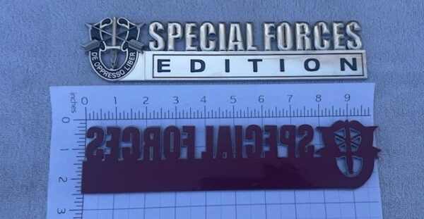 "Special Forces" Edition Car Badge 10" - Image 3