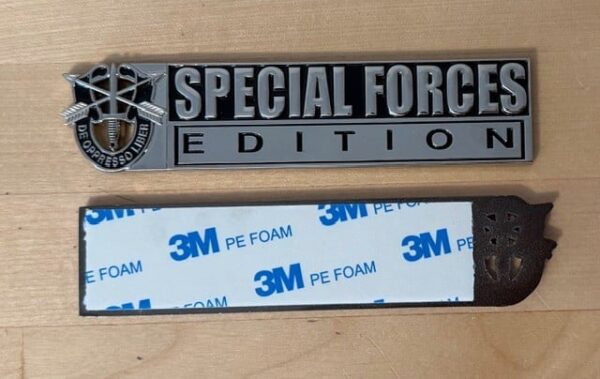 "Special Forces" Edition Car Badge 5" - Image 3