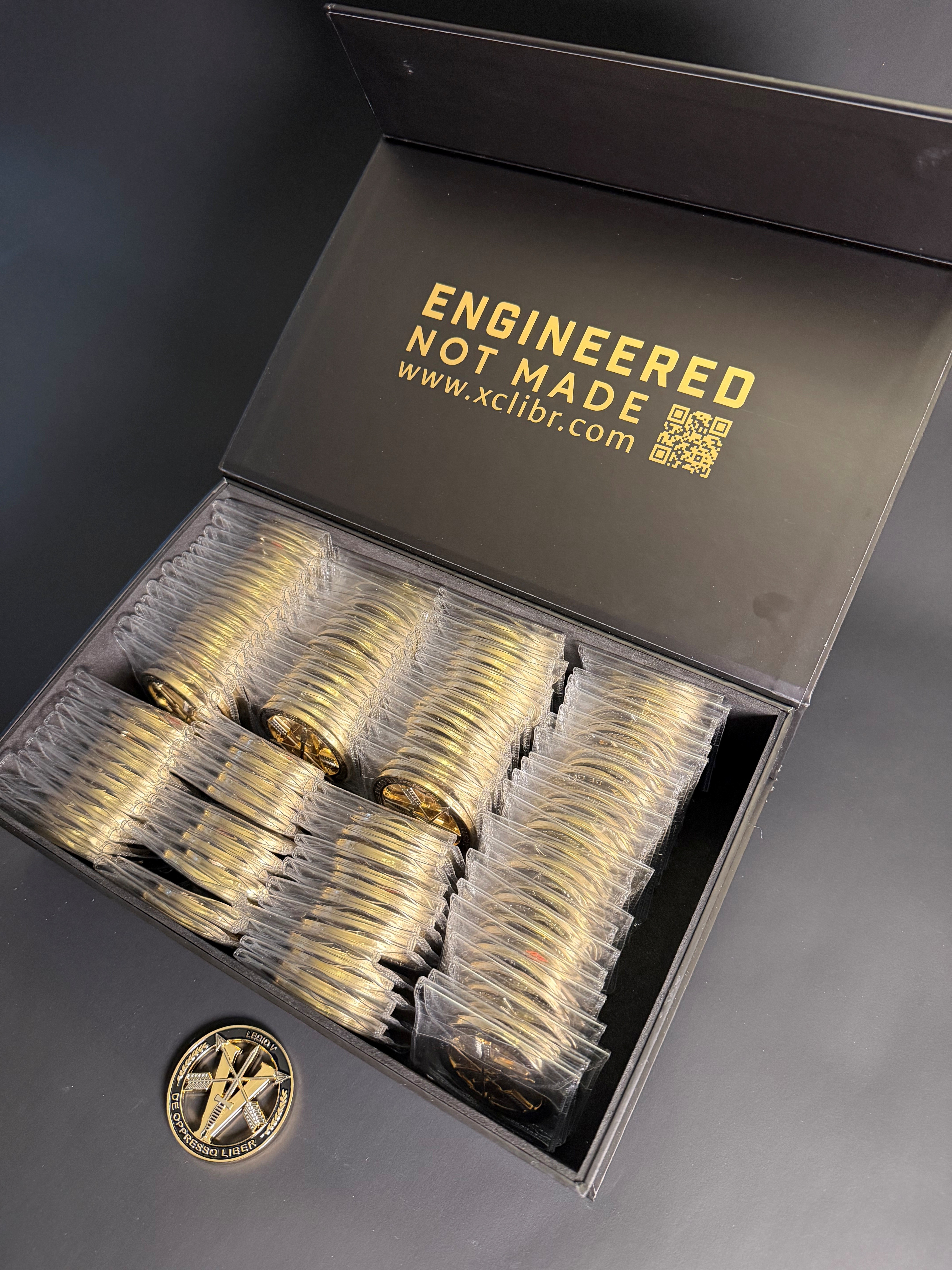 Excalibur Industries presentation box open