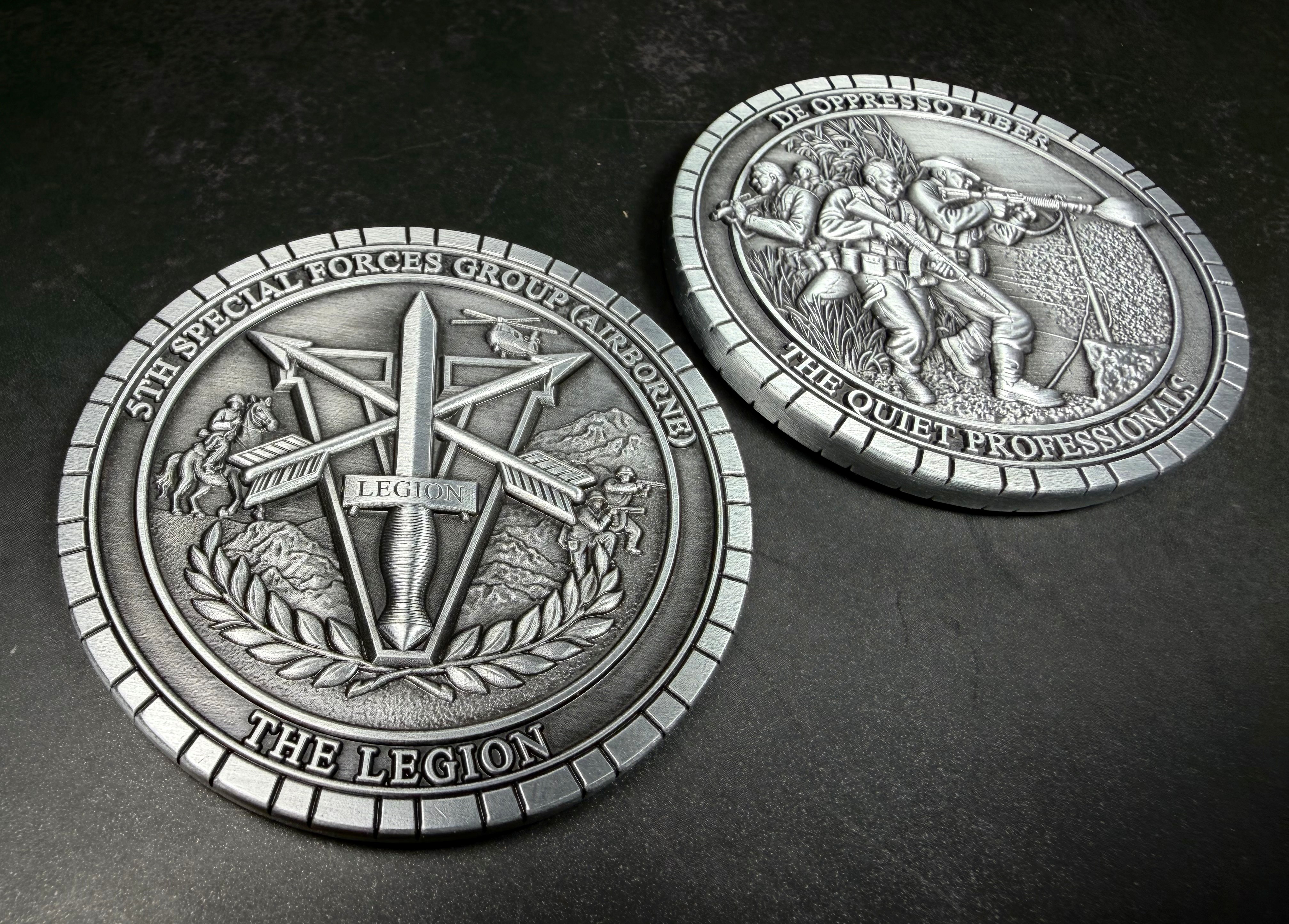 Excalibur Industries challenge coin