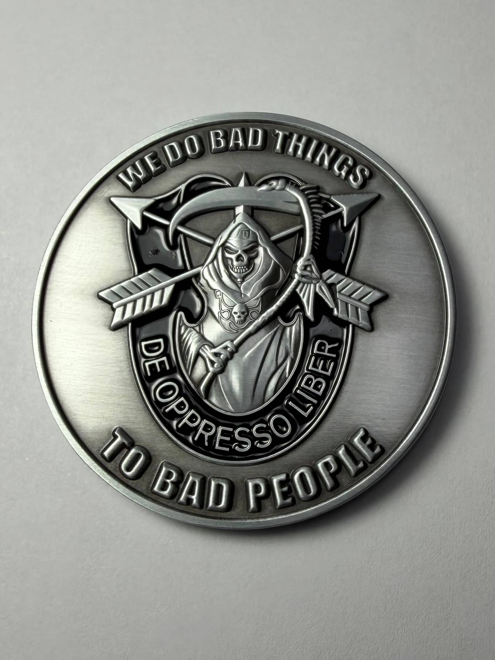 Excalibur Industries challenge coin